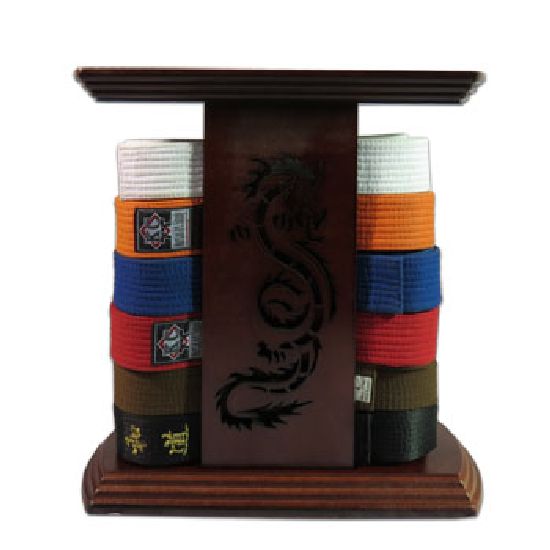 Martial Arts Rectangle Dragon Belt Display